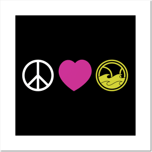 Peace Love Tennis by CoVA Tennis Posters and Art